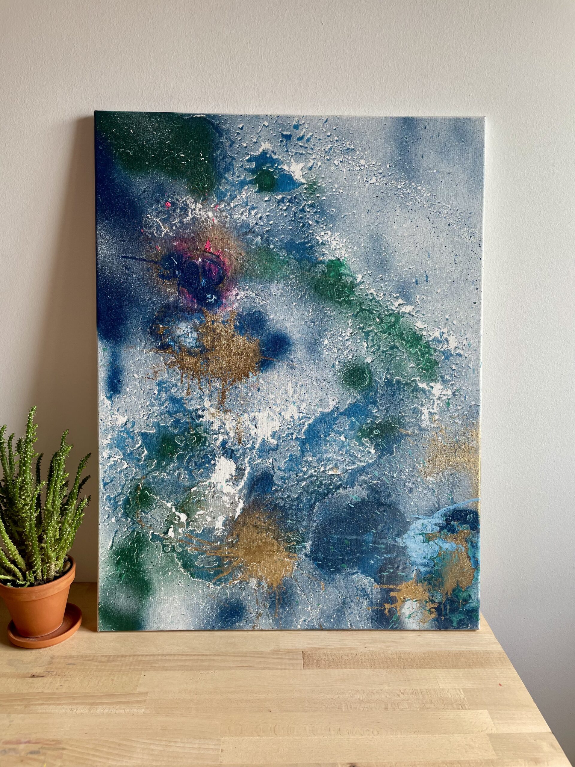 "Dive in the forest lake" Original