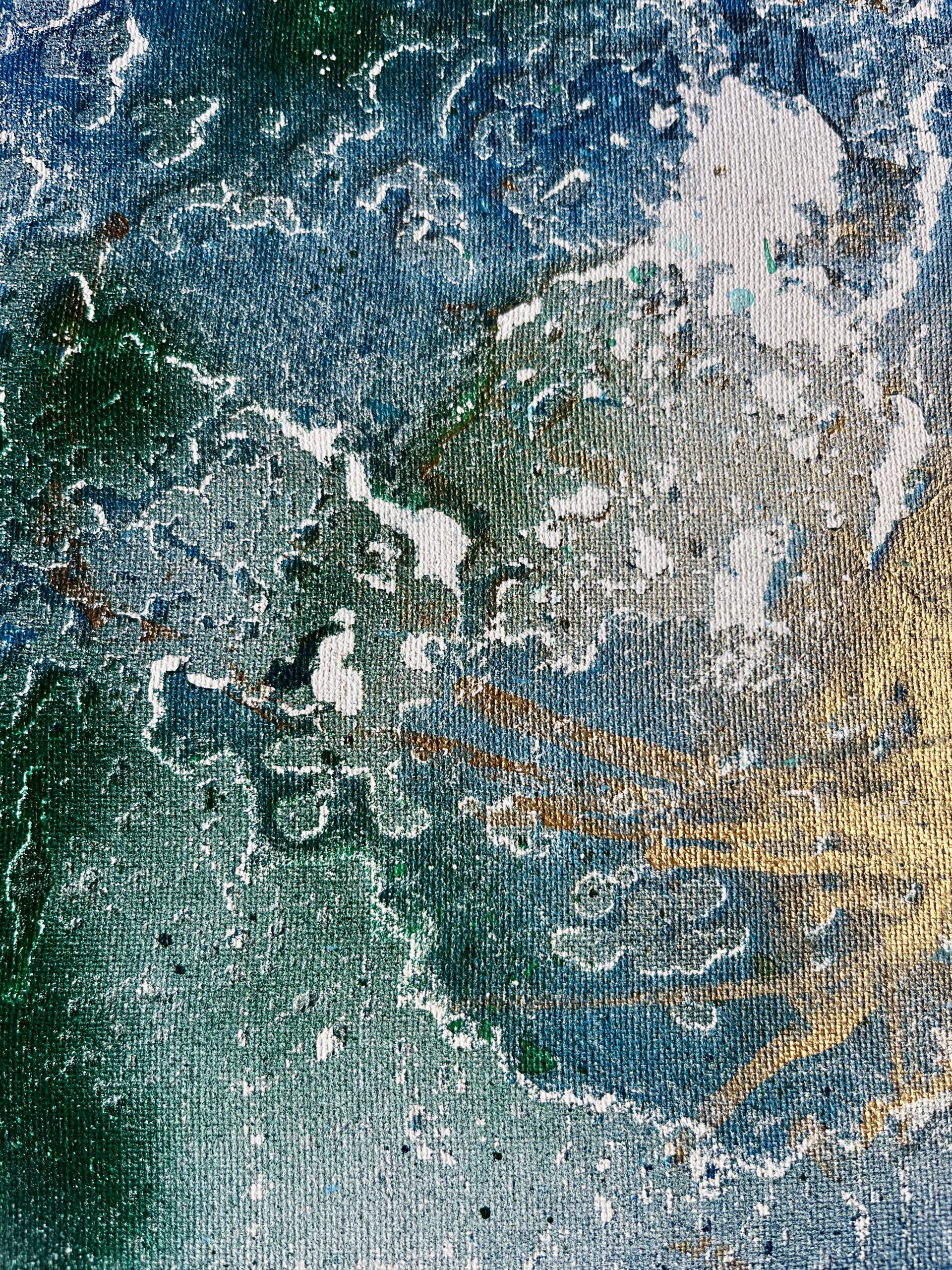 "Dive in the forest lake" Original – Bild 3